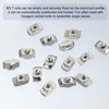 PATIKIL 4545 Series M4 T Nut, 50 Pcs T-Slot Nut