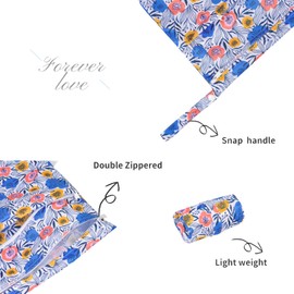 ALVABABY 2pcs Cloth Diaper Wet Dry Bags Waterproof Reusable with Two Zippered Pockets Travel Beach Pool Daycare Soiled Baby Items Yoga Gym Bag for Swimsuits or Wet Clothes L-H441432