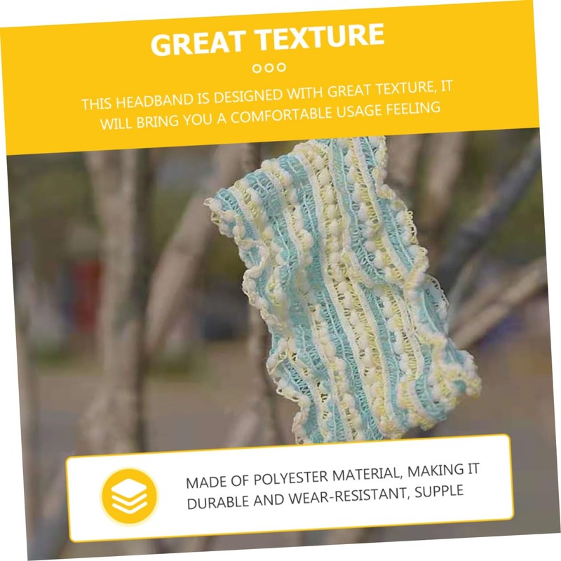 Mikinona 2pcs Elastic Hairband for Makeup Yoga Comfortable Face Washing