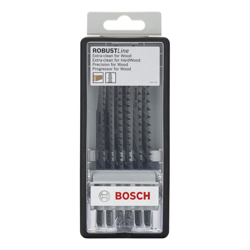 Bosch 2607010572 Wood Jigsaw Blade Set (6-Piece)