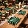 WRAPAHOLIC 50Pcs Christmas Paper Plates - 7 & 9 Inch