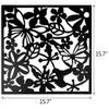 ANMINY 24 PCS Hanging Room Divider Flower Carving Pattern Panels