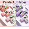GFTCGK Pack of 6 correction rollers, 1 panda sticker, mini