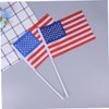 LABRIMP Usa Flags 50 Mini America Flags Lightweight Polyester Material