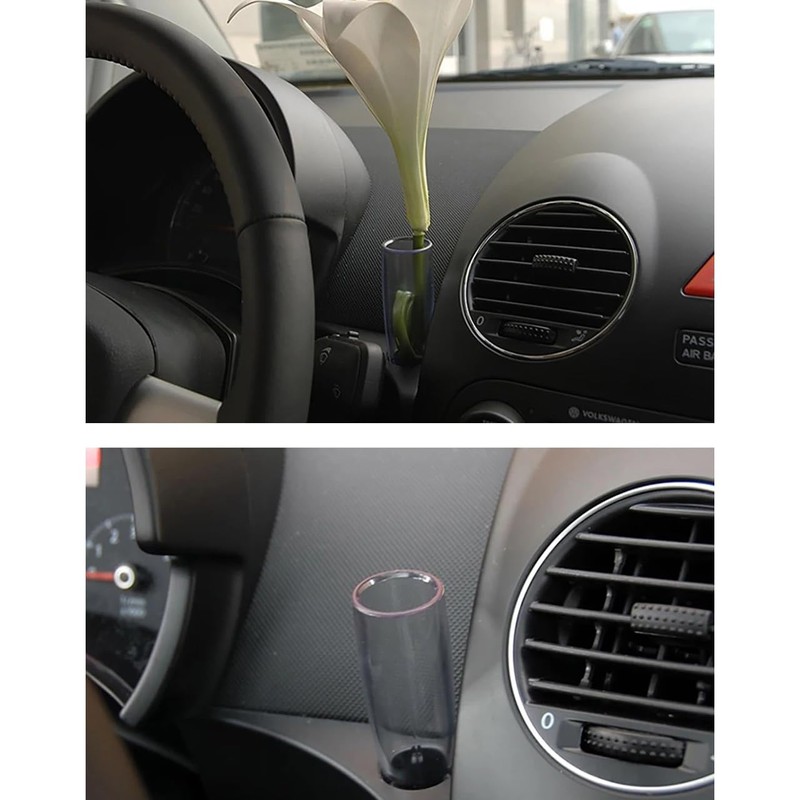 Car Transparent Clear Bud Flower Vase for VW New Beetle