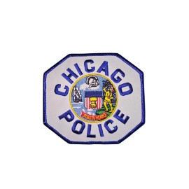 CHICAGO POLICE SHOULDER PATCH: Police Officers and Detectives Vinyl Back 4-1/4x4