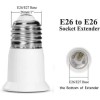SumVibe 4 pack Light Bulb Socket Extender E26/27 Screw-In Adapter