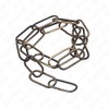 ElekTek 2m Pack Antique Brass Rustic Open Link Chain for