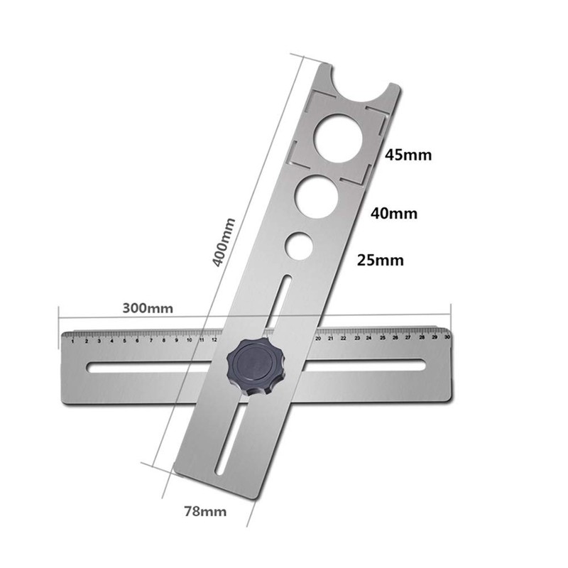 GEZICHTA Ceramic Tile Hole Locator,Portable Stainless Steel Universal Marble Punching