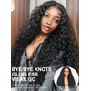 KLAIYI Pre Everything 13x4 Glueless Wig Water Wave Mix Jerry