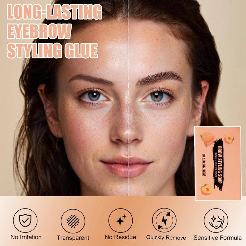 Smudge-Proof Clear Eyebrow Gel for Natural Brows - Long-Lasting Styling