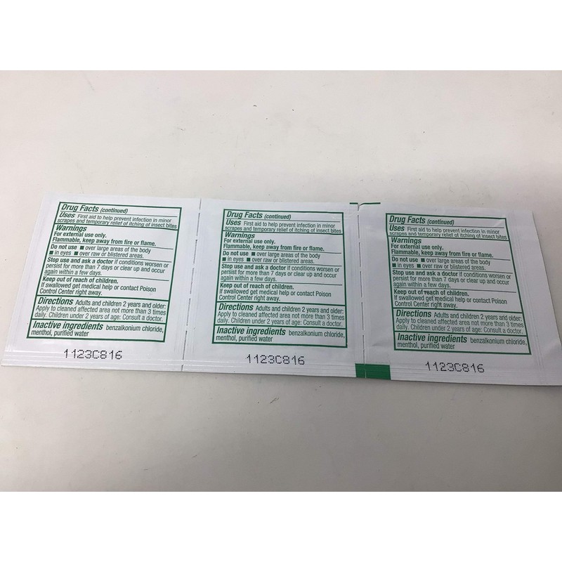 Safetec Sting Relief Wipe (48/Box)