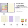 Qefuna A5 Ring Binder, A5 Refillable with 180 Sheets, A5