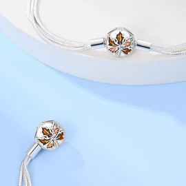 Pandach CMB051 Women's 925 Sterling Silver Bracelet, Moments Snake Link Bracelets for Valentine's Day, Mother's Day, Birthdays, Christmas, Gift for Women, Girlfriend, Mum