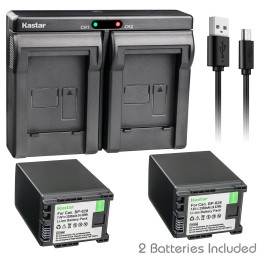 Kastar BP828 Battery + Charger for Canon XA11 XA15 XA25 XA30 XA40 XA50 XA60 GX10