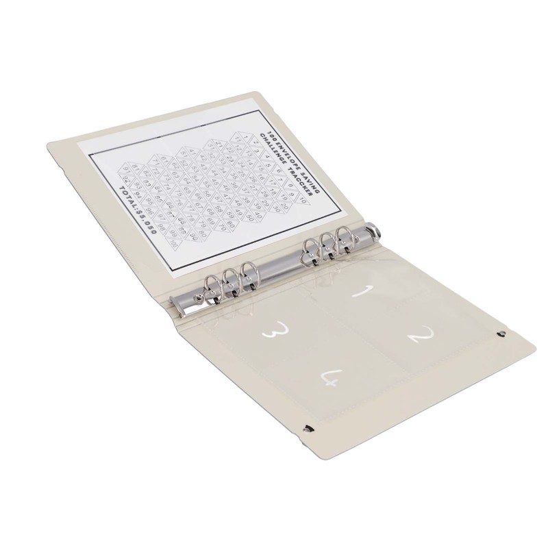 100 Envelopes Money Saving Challenge Binder Reusable A5 Budget Binder