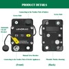 12V-42VDC Waterproof 70 Amp Circuit Breaker with Manual Reset By