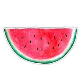 GT Graphics Watermelon Slice - Vinyl Sticker Waterproof Decal