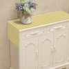 Nepnuser Linen Yellow and White Buffalo Plaid Table Runner Easter