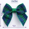 Italian Options Tartan Ribbon Bows 12-Piece Pack, 4 cm Bow