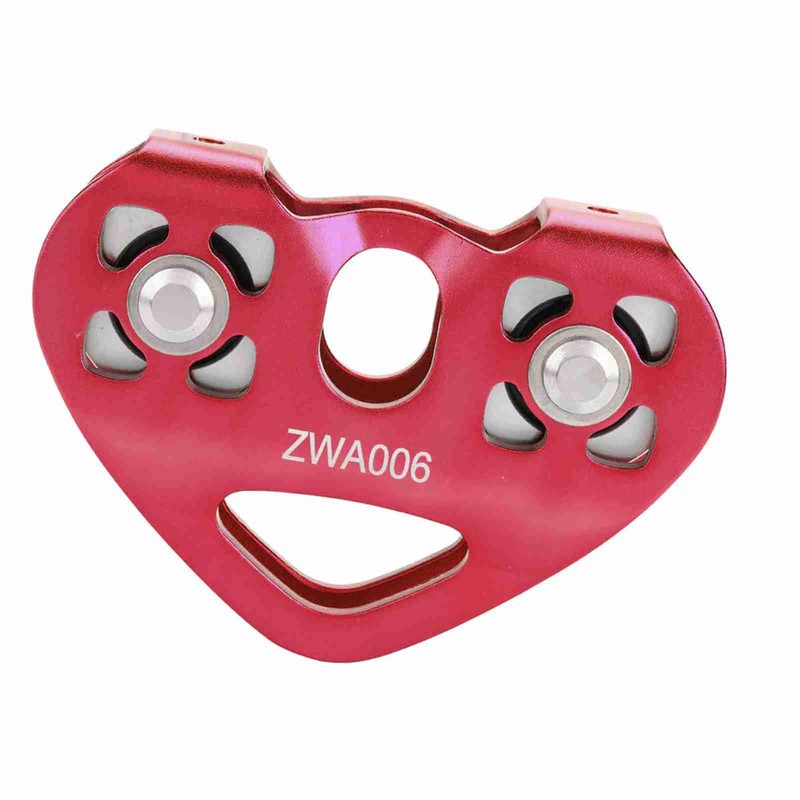 30KN Dual Pulley Zip Line Rescue Cable Trolley Outdoor Rock