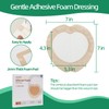 Jointown Foam Super Absorbent Wound Care Dressing, Adhesive Silicone Sacral