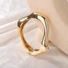 JWICOS Irregular Bangle for Women Chunky Gold Chunky Bangle Bracelet