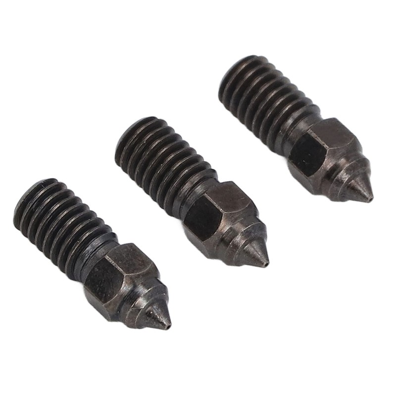 3Pcs Hardened Steel Nozzle 3 Holes High Flow 1.75mm Long
