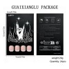 Tips Press On Uñas Francesas Purpurina Con Pegamento,24 Pcs
