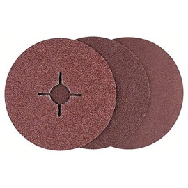 Bosch Accessories 12 pcs. Fibre Sanding Disc Set (Aluminium Oxide, Ã˜ 125 mm, Accessories for Angle Grinders)