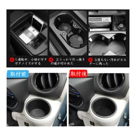 ruiya Daihatsu Mirai La350S Rubber Mat for LA350S / LA360S Interior Rubber Mat Door Pocket Mat Anti-Slip Sheet Toyota Pixis Epoc Subaru Pleo Plus Accessories Pocket Mat Scratch Prevention Noise