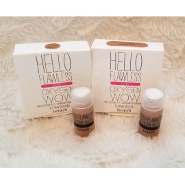 Benefit 2x BENEFIT Hello Flawless Oxygen Wow Brightening Makeup HAZELNUT Hopelessly Hot