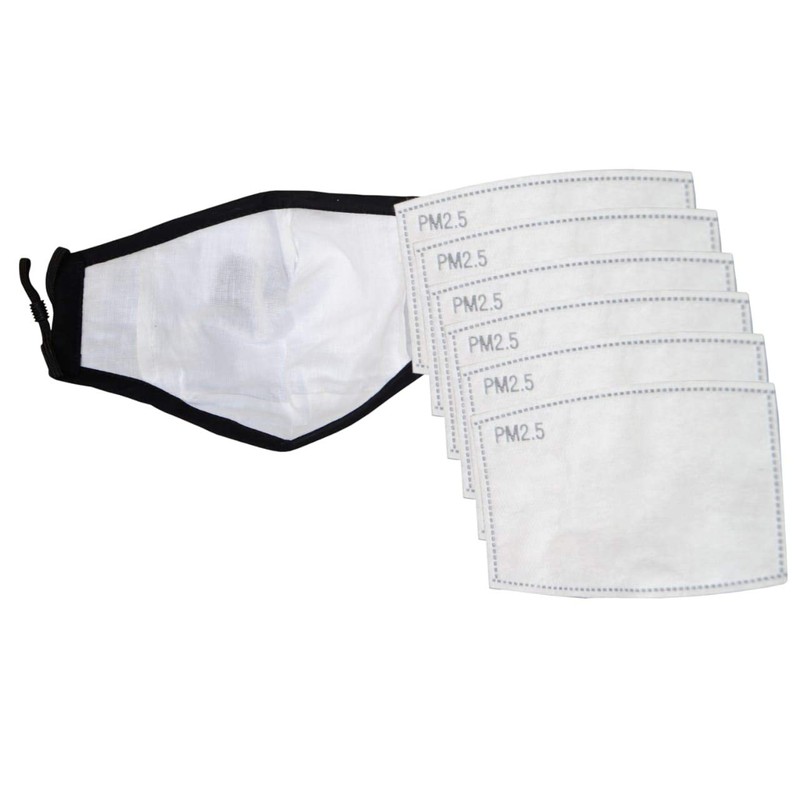2PCS 5 Layer Breathable Cotton Face Mask with Filter –