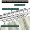 50PCS Heavy Duty Curtain Rings with Eyelet - Smooth Glide