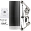 ZSHJGJR 6"/7.4"/7.9"/8.6" Compound Bow and Arrows Set for Target Shooting