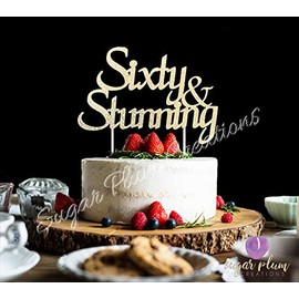 Sixty & Stunning - Decoración para tarta