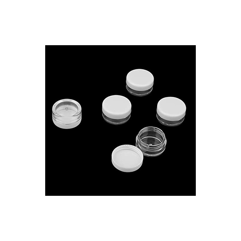 MANCHAP 120 PCS 5ml Cosmetic Sample Pots, 5g Mini Plastic