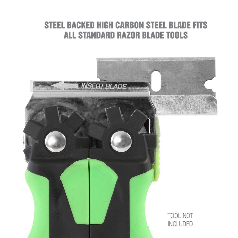 OEMTOOLS 25181 Razor Blades, 100 Pack Utility Knife Blades Refills,