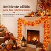 Guirnalda de Otoño con Luces Cálidas, 1.75 m, Hojas de