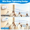 GAESHOW Retractable Washing Line Hanging - Wall Mounted Non-Sagging Washing