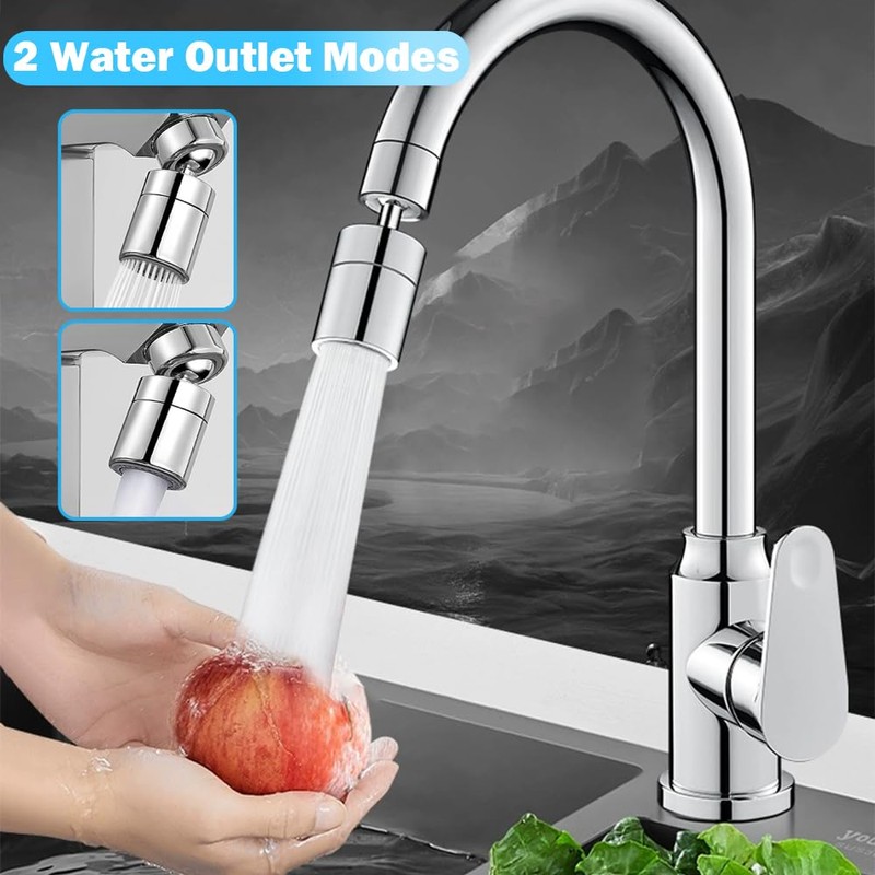 UBRAVE Tap Attachment, 360° Rotatable with 2 Modes Multifunctional Tap