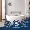 Quini 512M Through-the-Wall Exhaust Fan, White Grille, 6-inch Diameter vent,