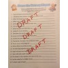 Unbranded 20 Sheets Nursery Rhyme Baby Shower Game + Answers