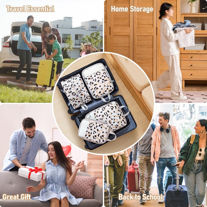 Compression Packing Cubes for Travel, Travel Essentials Luggage Organizer bags