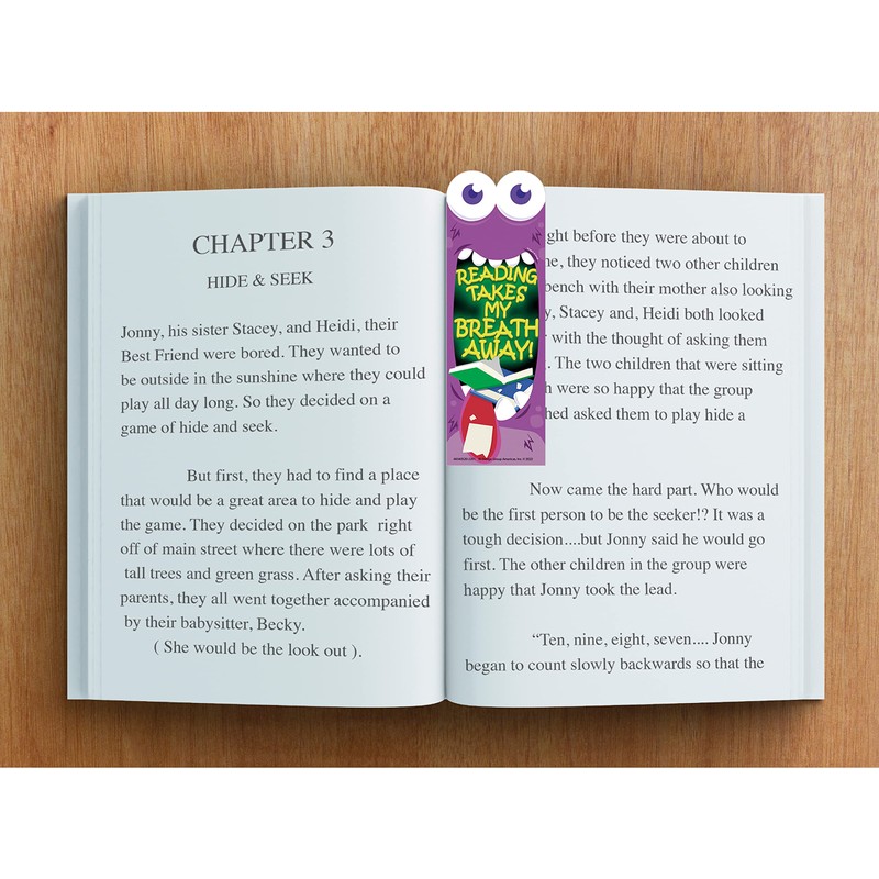 Eureka 834052 Monster Breath Guacamole Scratch and Sniff Bookmarks for