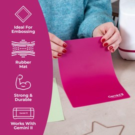 Crafter's Companion GEMII9x6-ACC-RUBM Gemini II Replacement Accessories-9" x 6" Rubber Embossing Mat, Rubber Embossing Mat, 9" x 6"