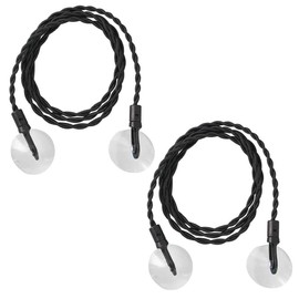2Pack Travel Washing Line,Portable Elastic Laundry Hanging Line with Hooks and Suction Cup for Outdoors Camping Laundry Hanging Line