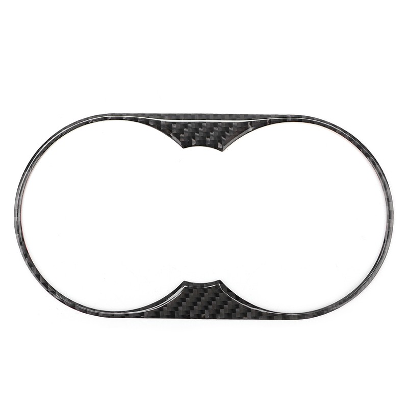 Left Hand Driving Carbon Fiber Water Cup Holder Panel Frame