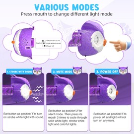 COSOOS LED Headlamp for Kid, Sound & Mute Mode, Outdoor Toy Head Lamp Flashlight for Girls, Boys, Toddler,4oz Lightweight Headlight for Camping,Christmas Gift Stocking Stuffer-Battery Included