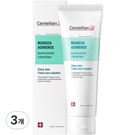 Centellian24 Madeca Acneance Pore Pack Cleanser, 3 packs, 120ml / 센텔리안24 마데카 아크니언스 모공 팩 클렌저, 3개, 120ml